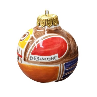Christmas Bauble Stromboli Ceramiche De Simone Pottery Christmas Bauble Stromboli Ceramiche De Simone Pottery